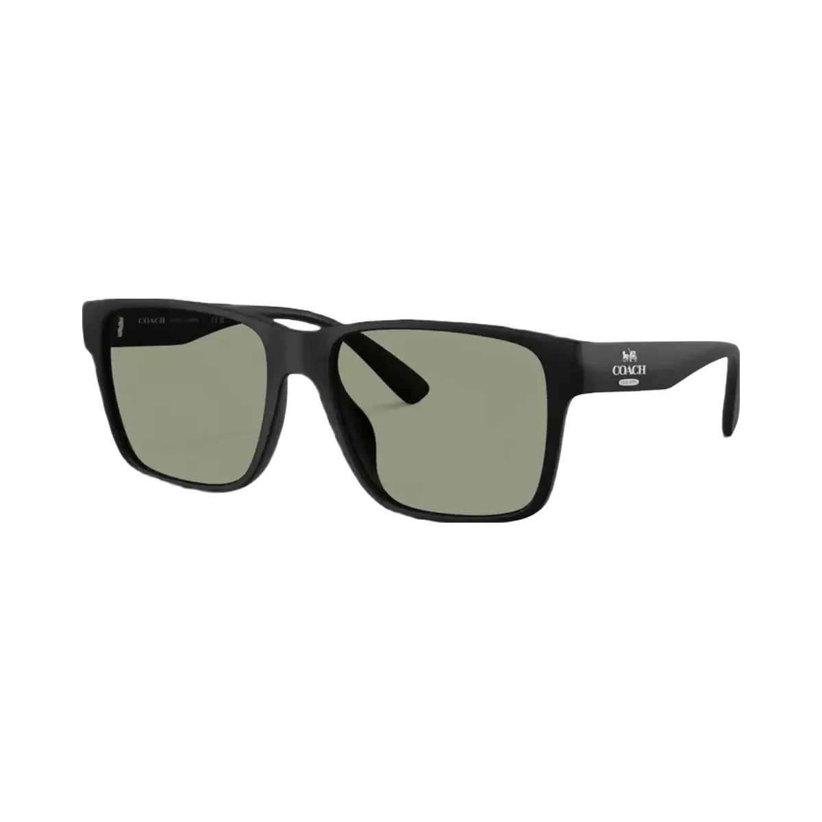 Coach Square Sunglasses in Matte Black - HypeFly India View 1