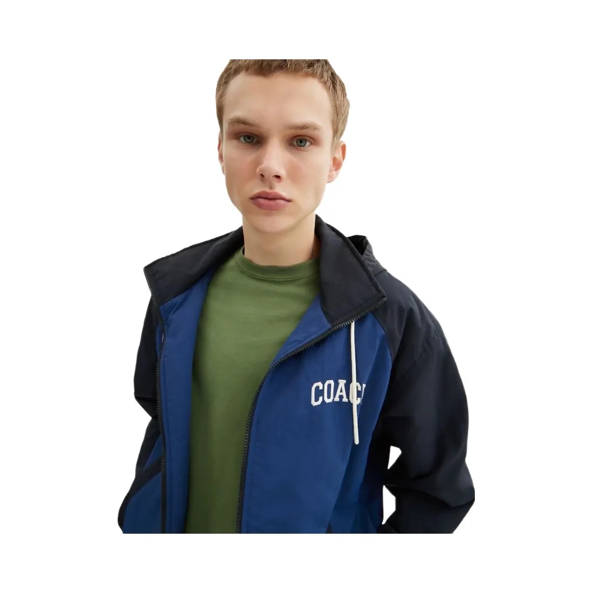 Coach Stadium Jacket In Recycled Polyamide Navy Blue - HypeFly India View 4