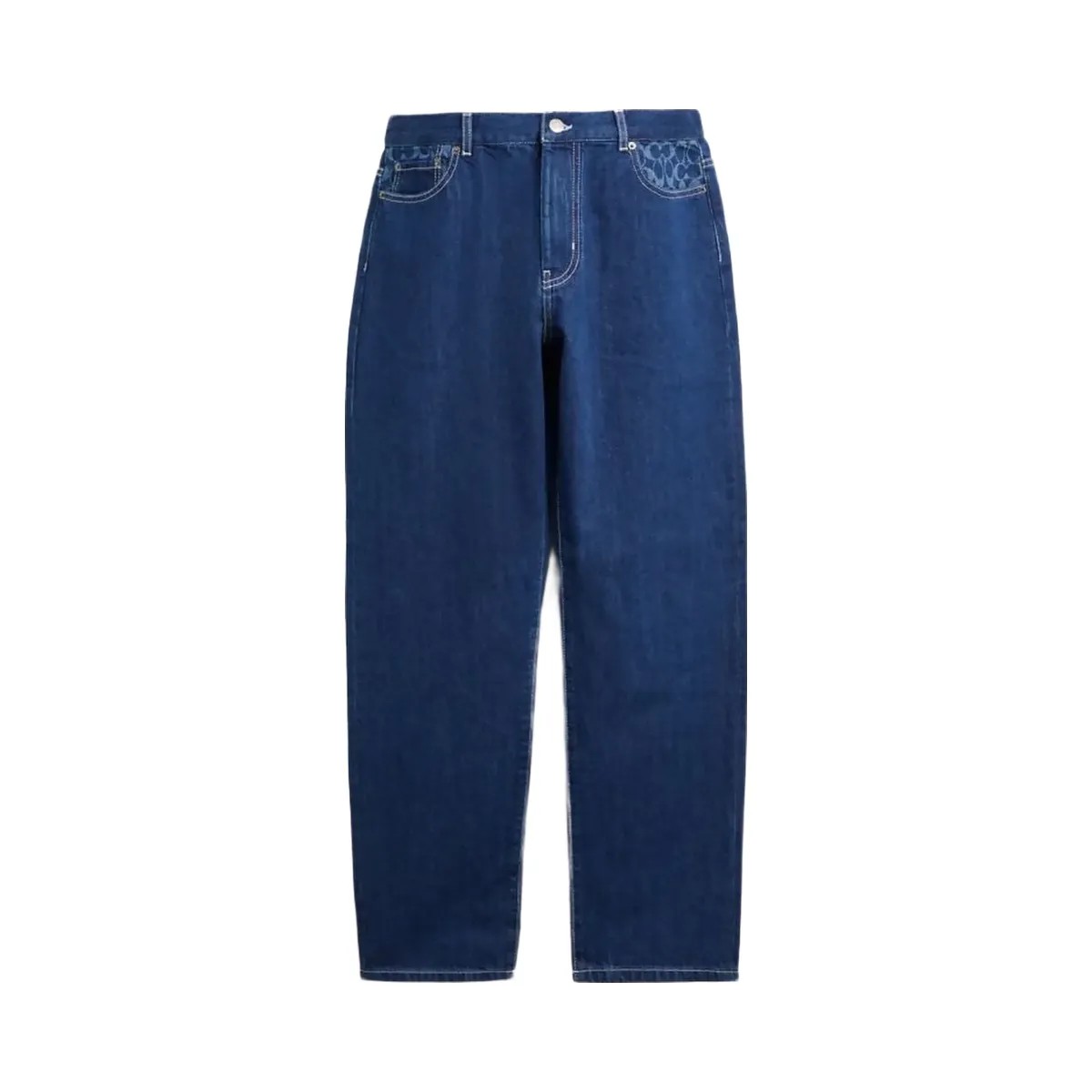 Coach Straight Fit Denim Jeans Dark Wash - HypeFly India View 1