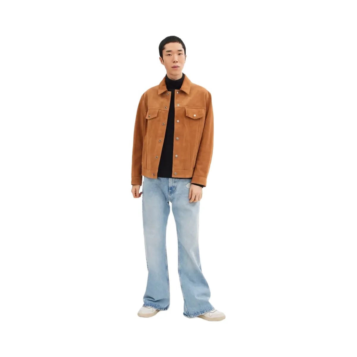 Coach Suede Leather Jacket Tan - HypeFly India View 3