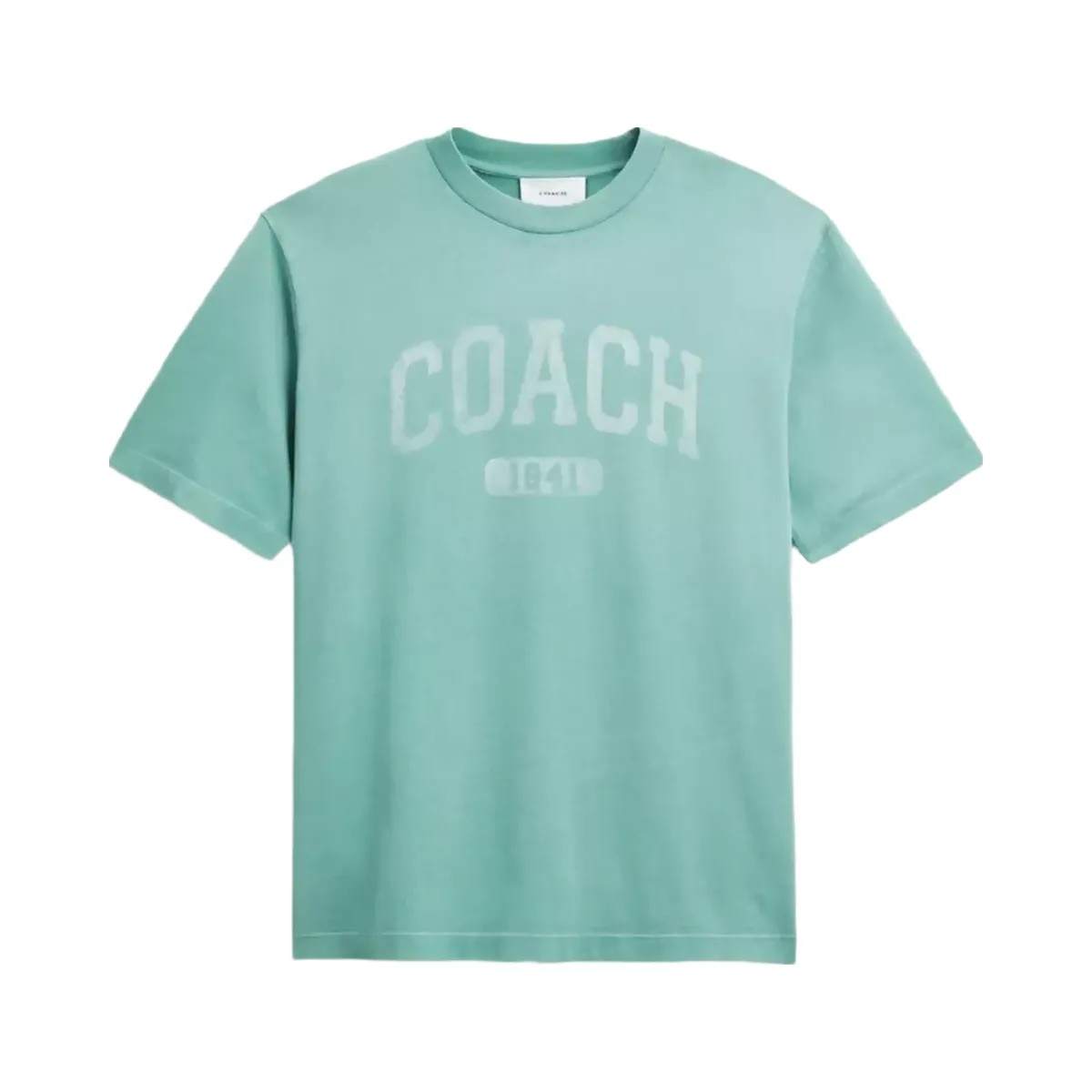 Coach Sun Fade Easy T-Shirt In Organic Cotton in Green - HypeFly India View 1