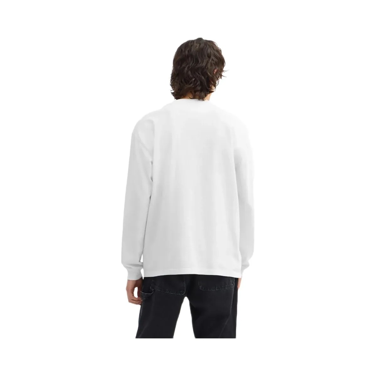 Coach Surf Long Sleeve Relaxed T Shirt In Organic Cotton White - HypeFly India View 3