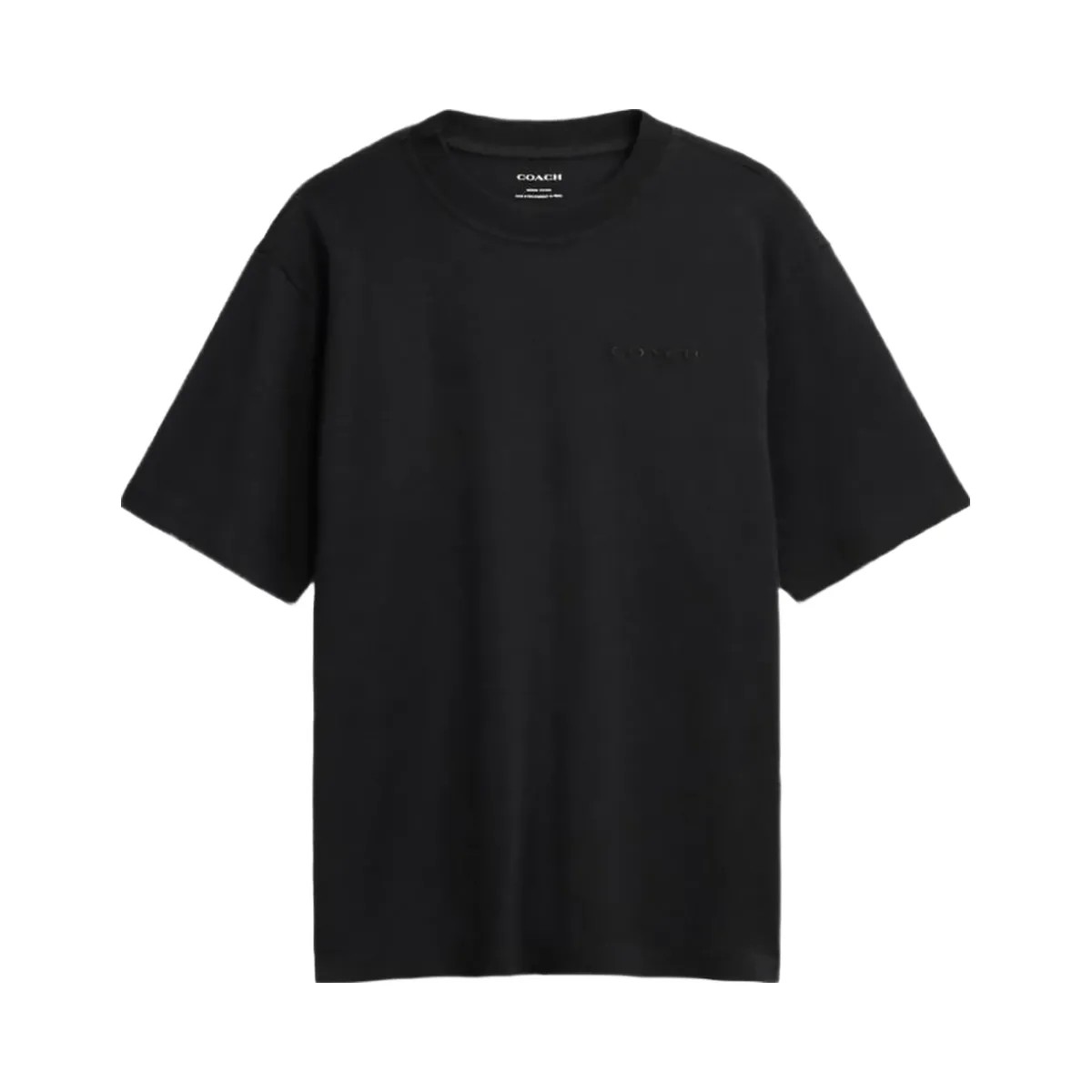 Coach T Shirt In Organic Cotton Black - HypeFly India View 1