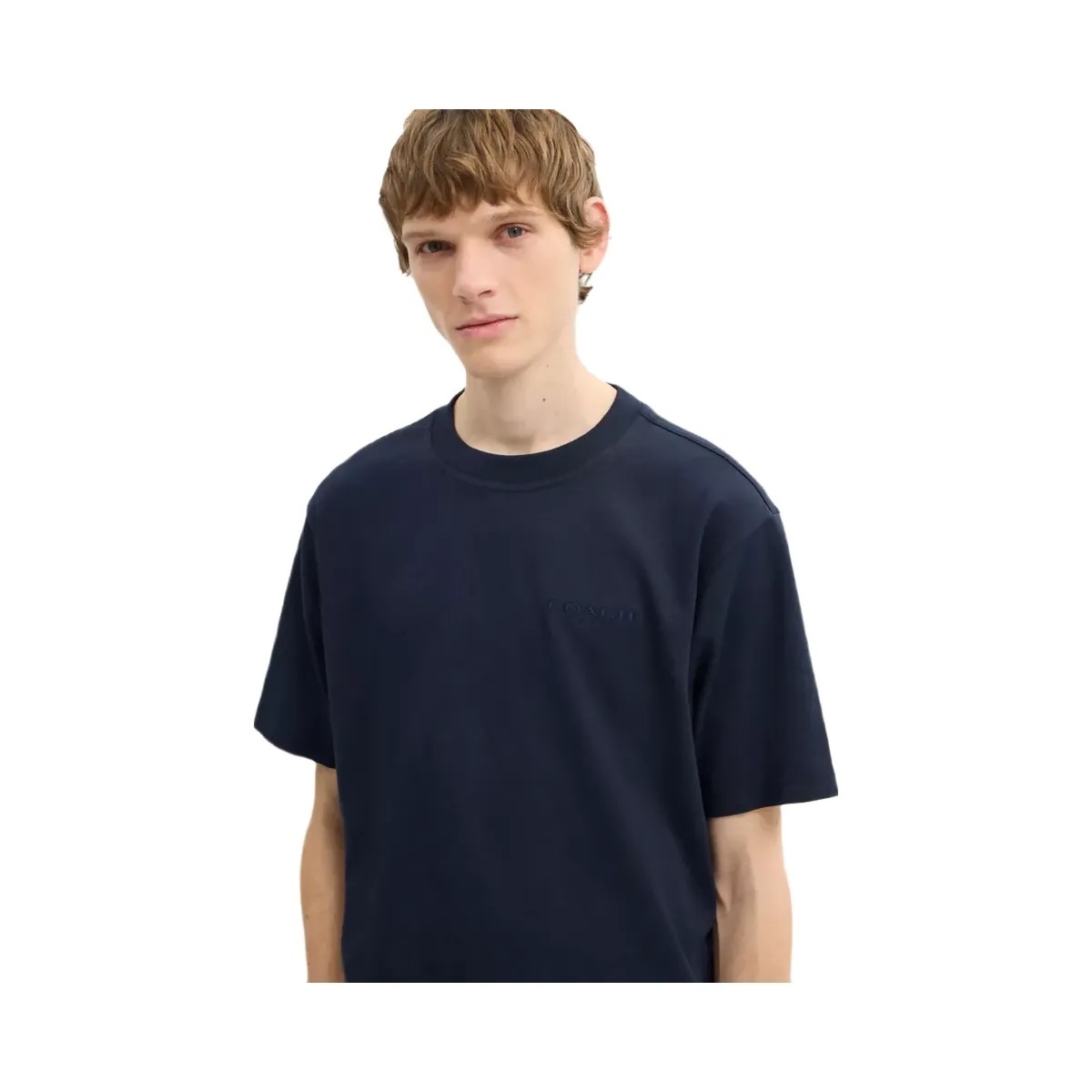 Coach T-Shirt In Organic Cotton in Navy - HypeFly India View 4