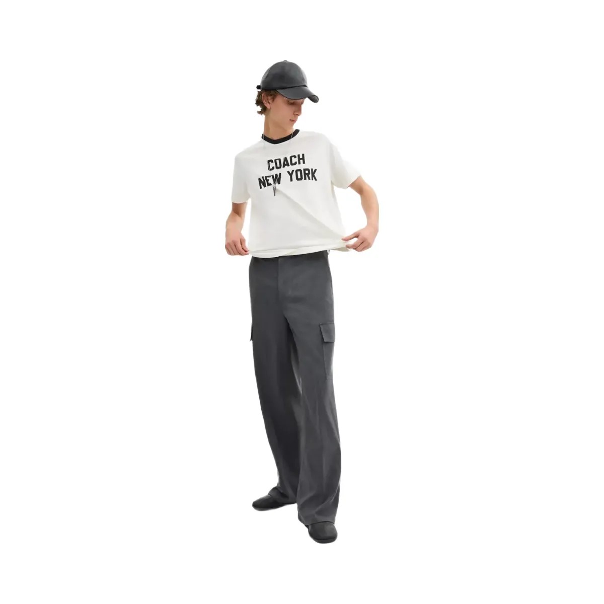 Coach Tailored Pants in Grey - HypeFly India View 2