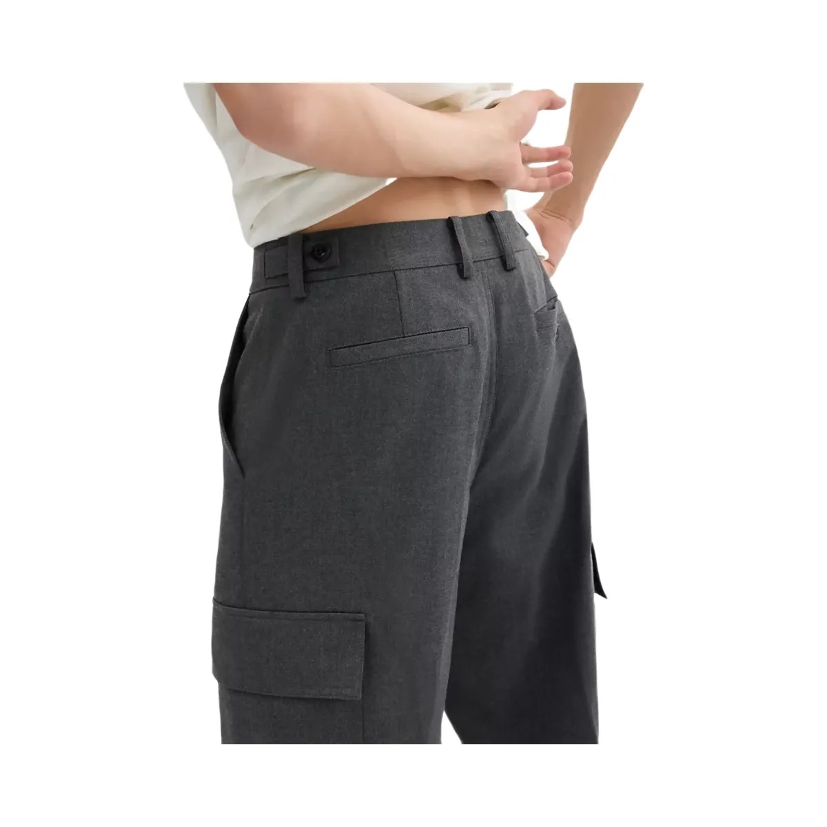 Coach Tailored Pants in Grey - HypeFly India View 4