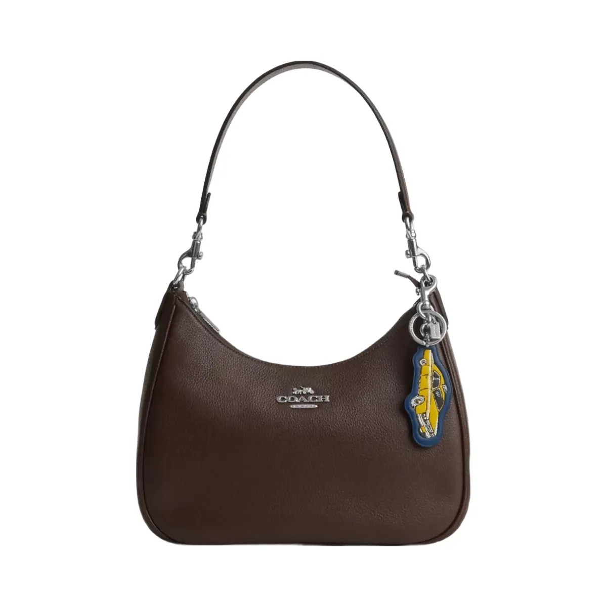Coach Taxi Bag Charm in Silver Deep Blue Multi - HypeFly India View 2