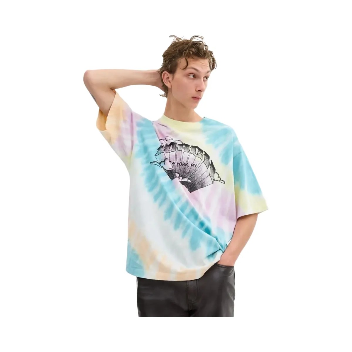 Coach Tie Dye Crewneck T Shirt In Organic Cotton Tie Dye - HypeFly India View 2