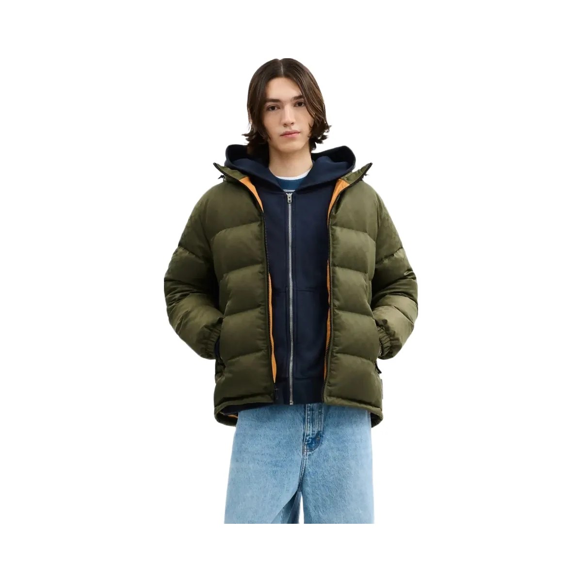 Coach Tonal Signature Down Jacket Light Olive - HypeFly India View 2