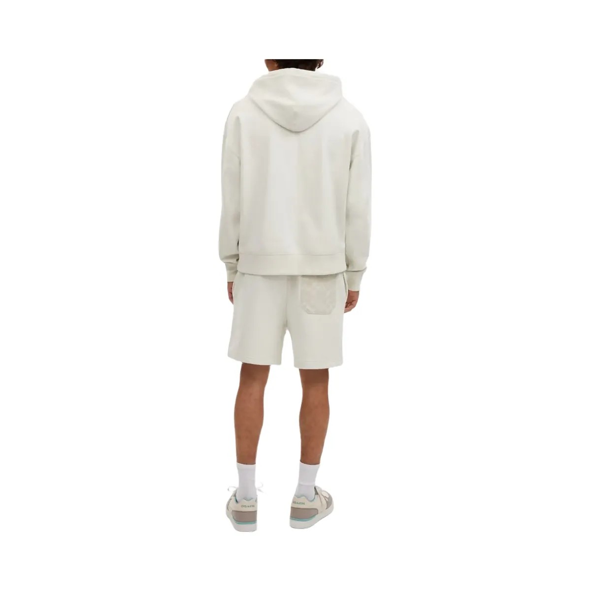 Coach Tonal Signature Shorts Off White - HypeFly India View 3