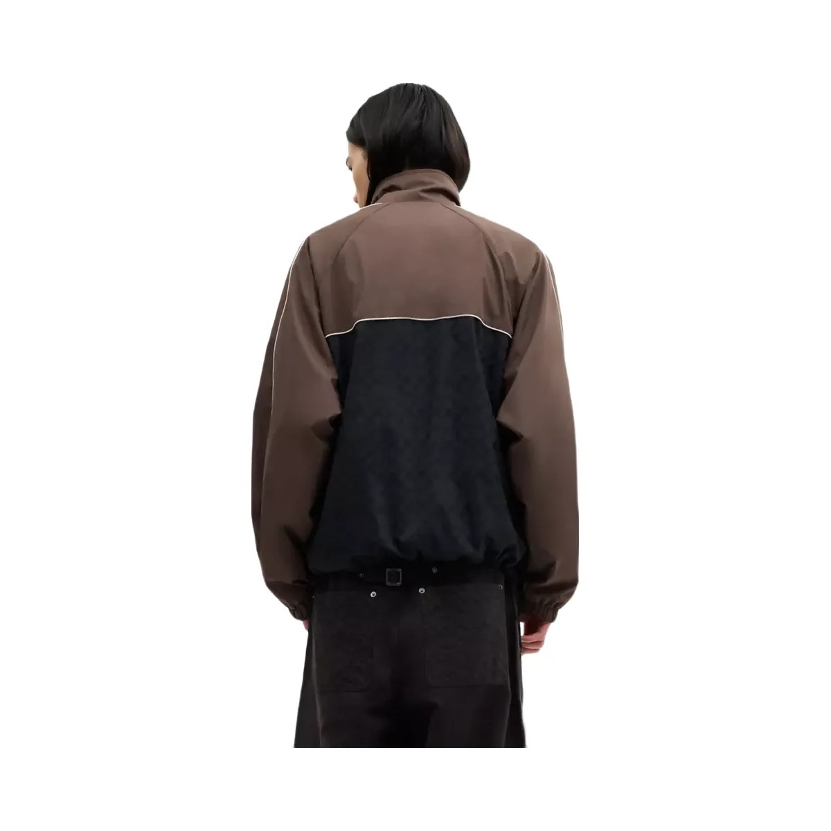 Coach Track Jacket In Recycled Polyester in Brown Multi - HypeFly India View 3