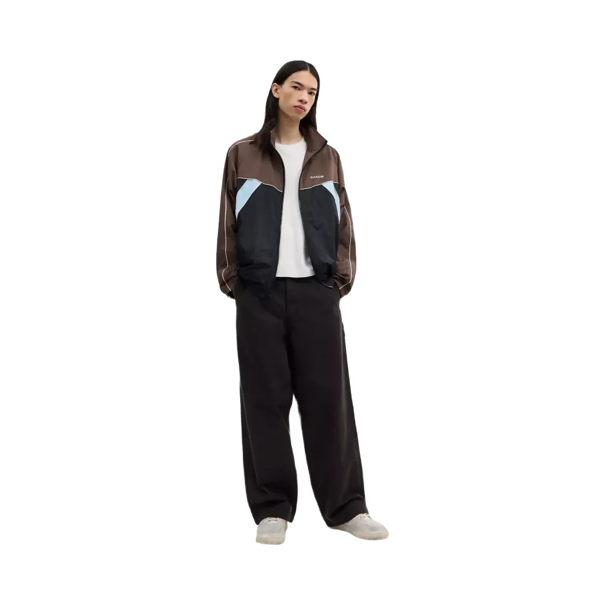 Coach Track Jacket In Recycled Polyester in Brown Multi - HypeFly India View 4