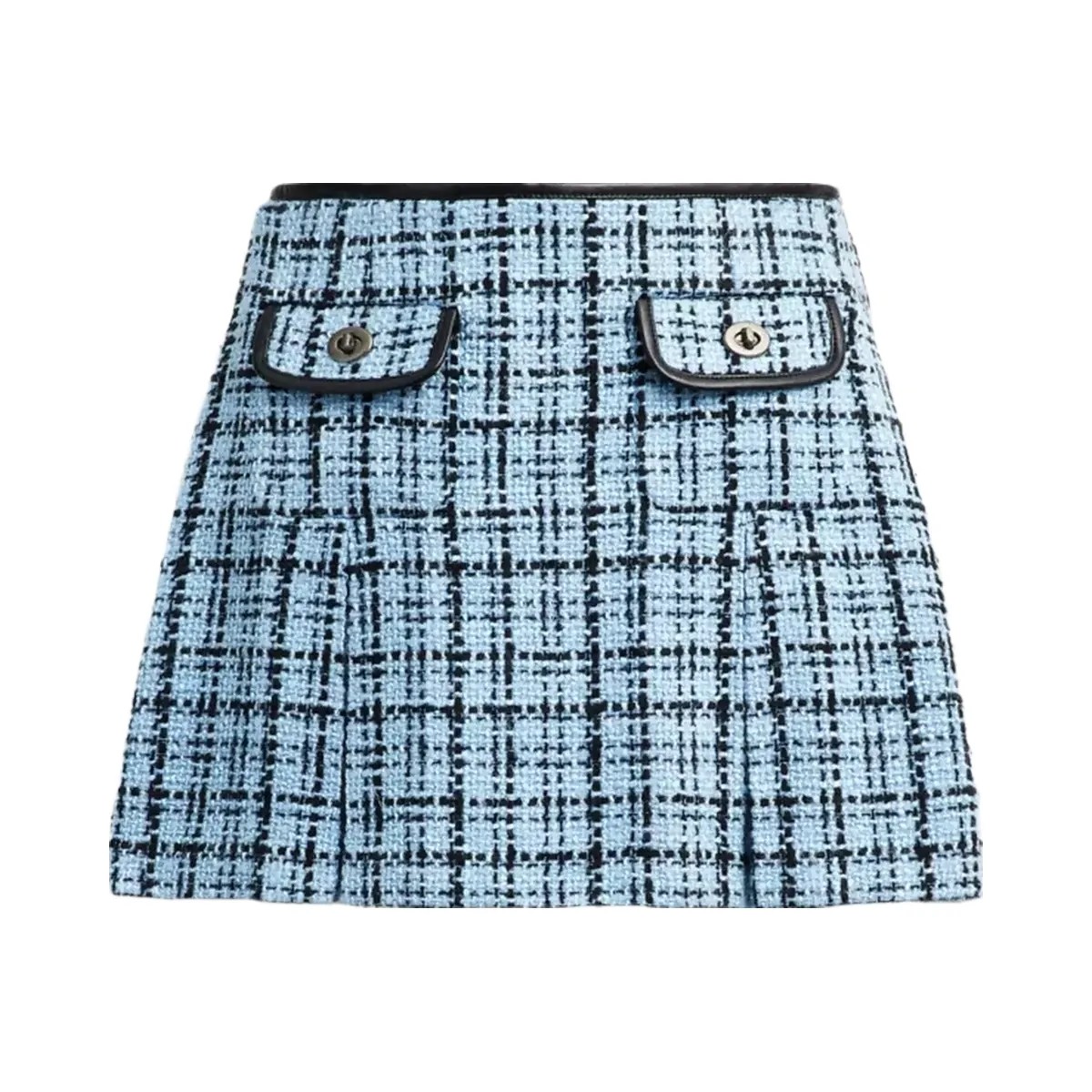 Coach Turnlock Tweed Skirt in Blue - HypeFly India View 1