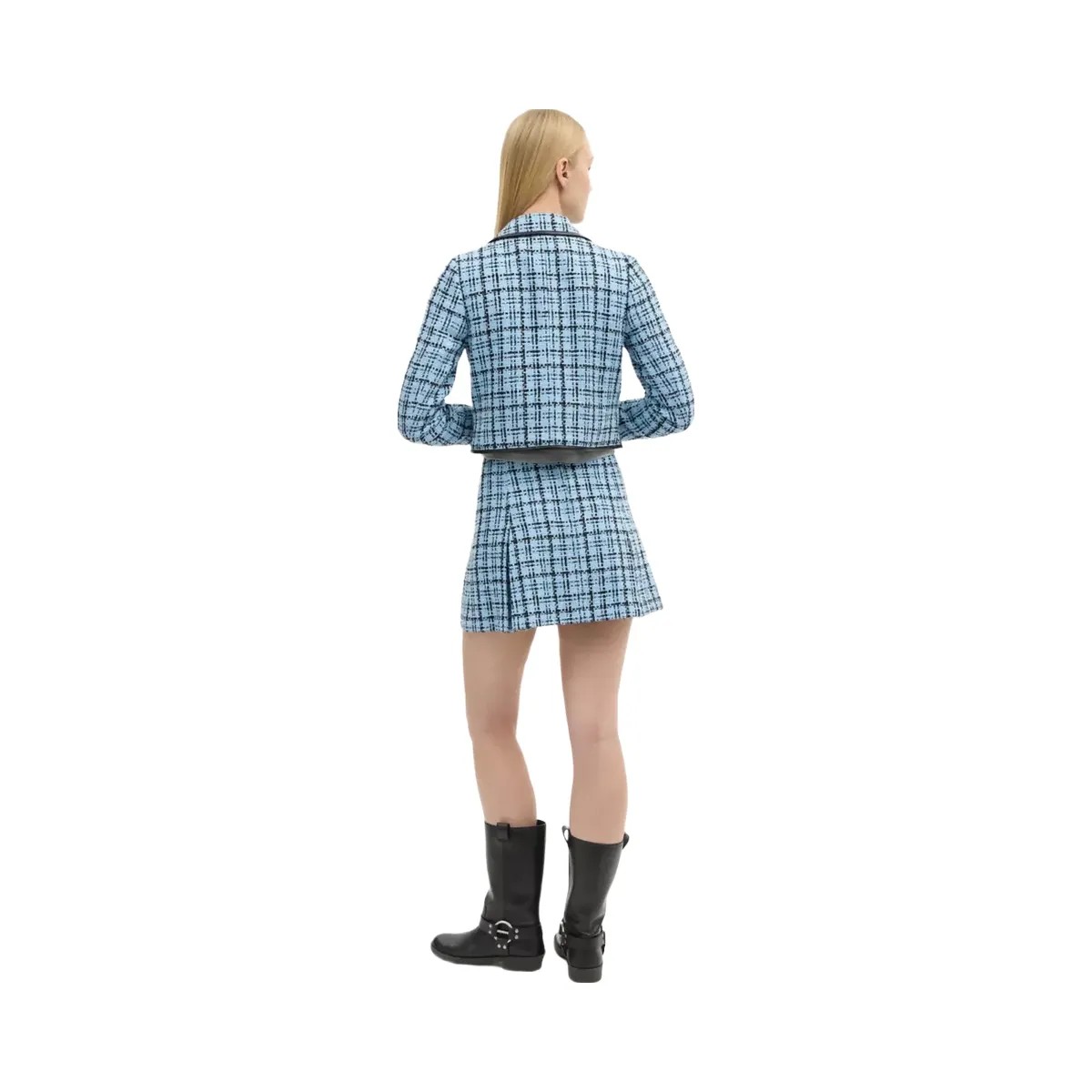 Coach Turnlock Tweed Skirt in Blue - HypeFly India View 3
