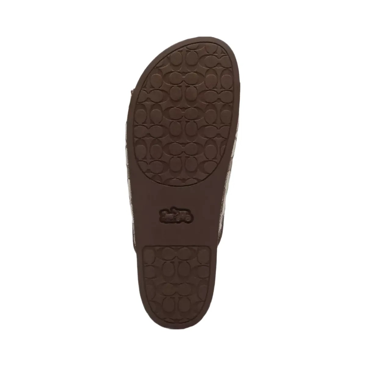 Coach Two Band Buckle Sandal In Signature Jacquard in Oak Maple - HypeFly India View 5