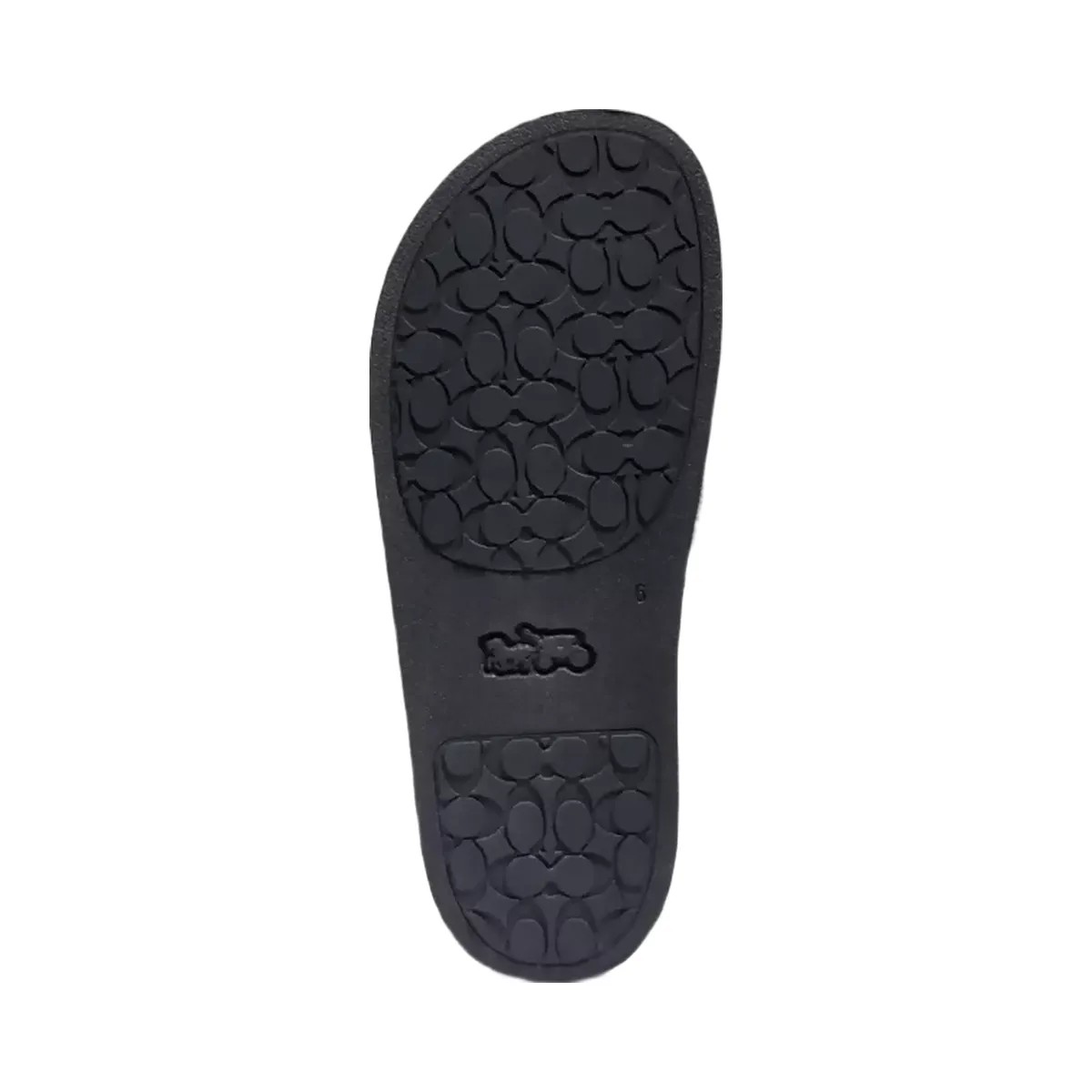 Coach Udele Sport Slide In Signature Canvas in Charcoal Black - HypeFly India View 5