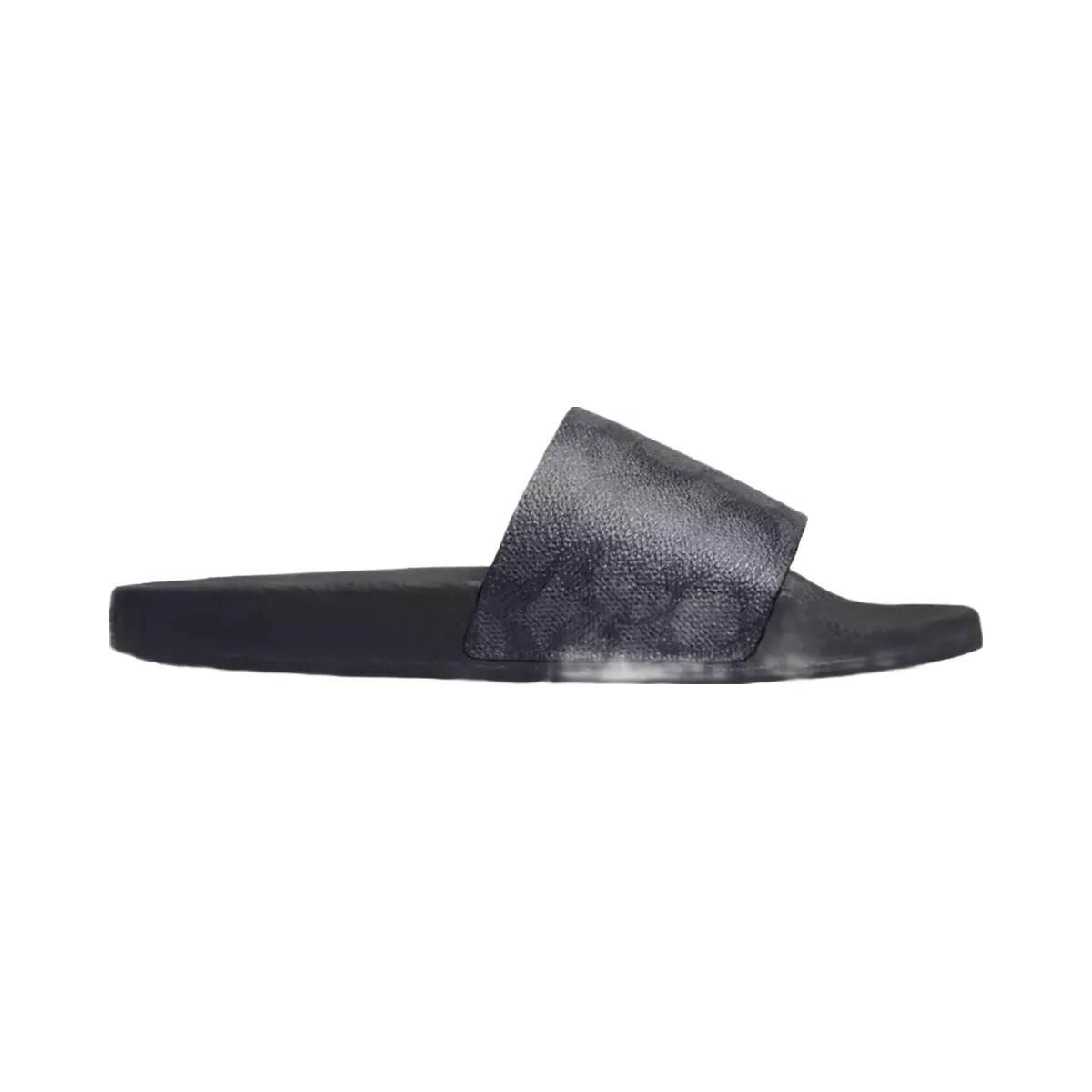 Coach Udele Sport Slide In Signature Canvas in Charcoal Black - HypeFly India View 2