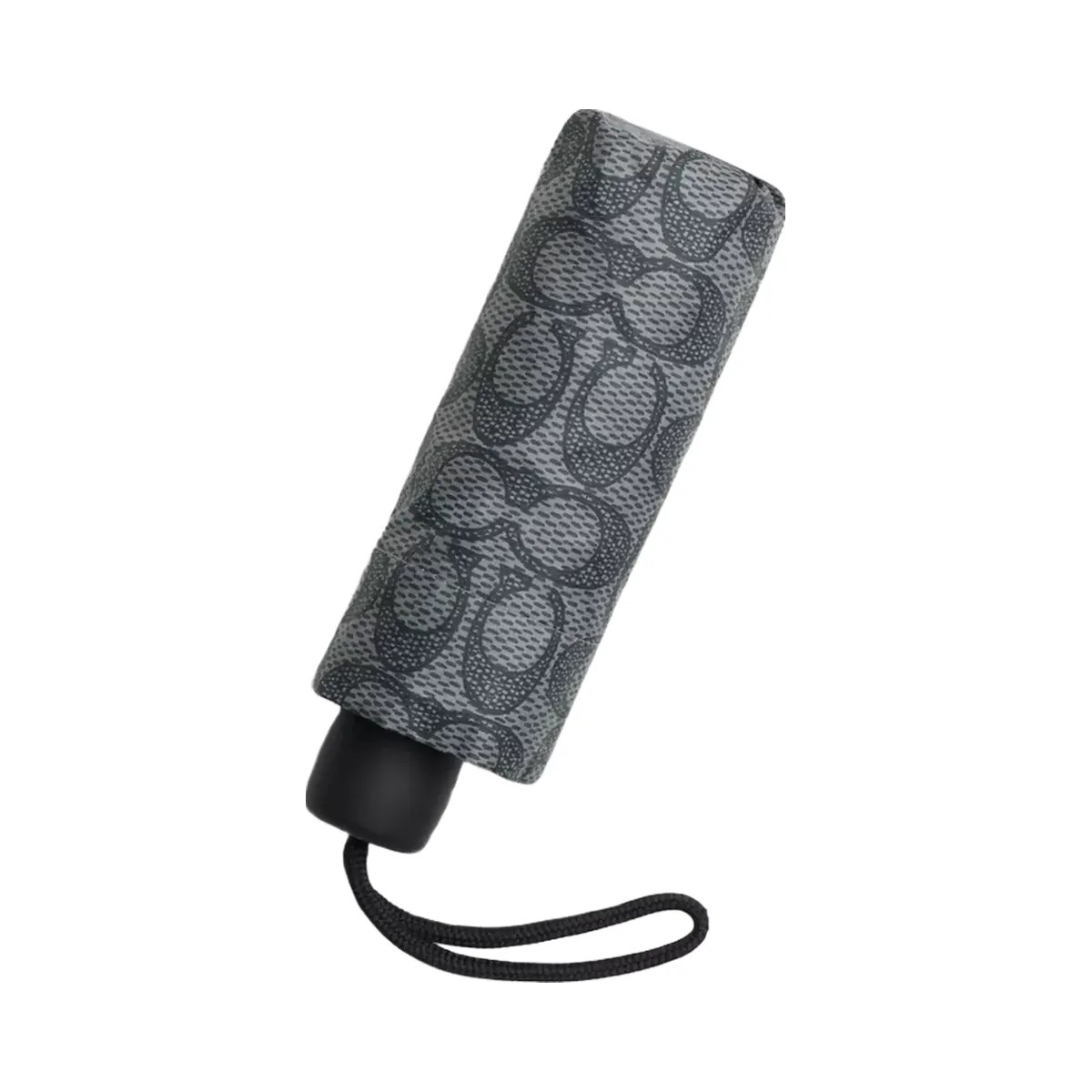 Coach Uv Protection Mini Umbrella In Signature Print in Silver Graphite - HypeFly India View 2