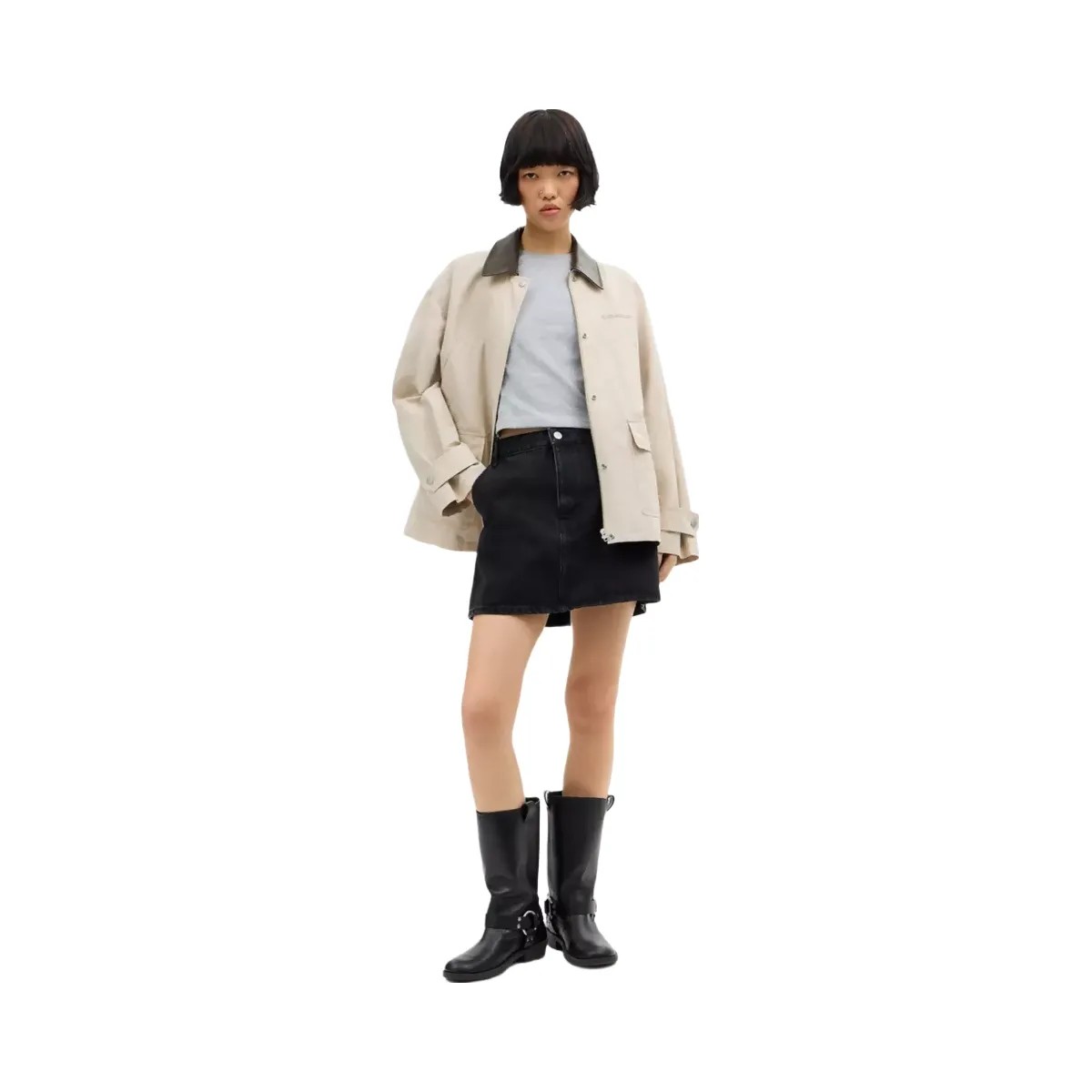 Coach Waxed Country Jacket in Stone - HypeFly India View 2