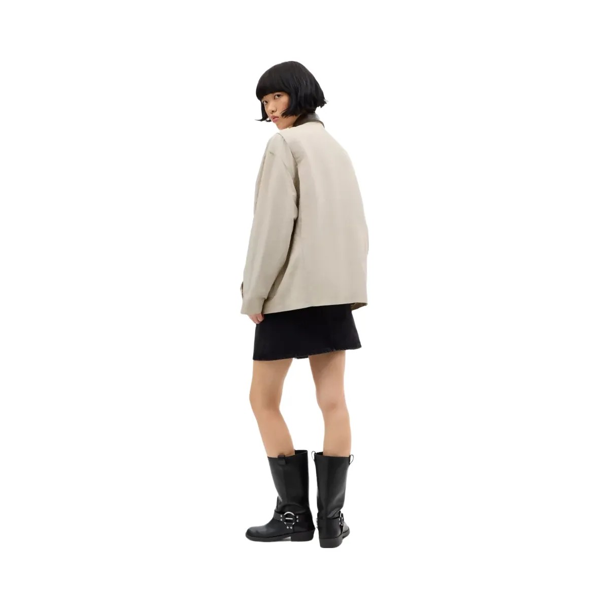 Coach Waxed Country Jacket in Stone - HypeFly India View 3
