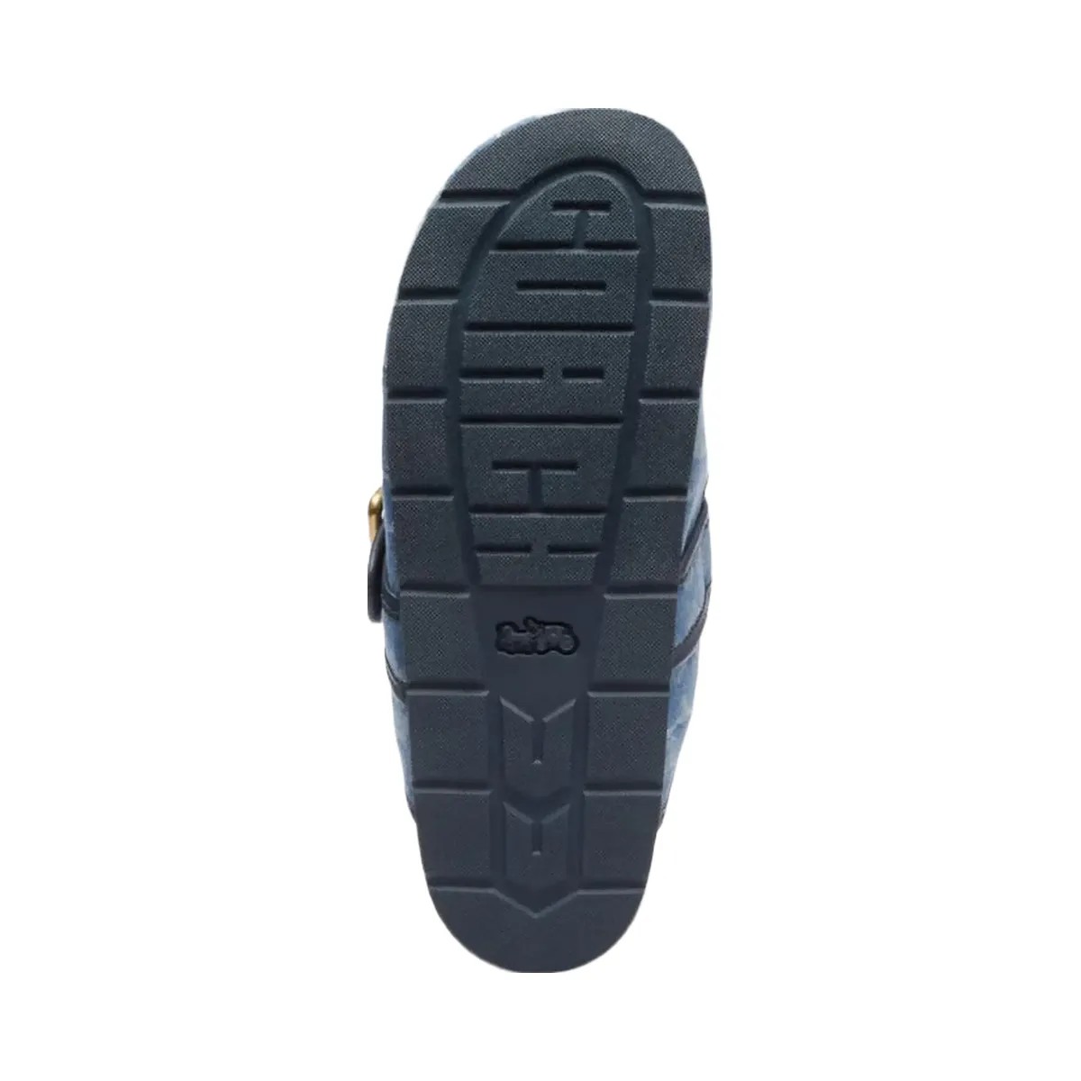 Coach Women's Archival Buckle Clog In Regenerative Cotton Signature Denim Indigo - HypeFly India View 5