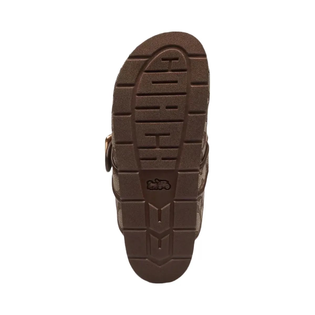 Coach Women's Archival Buckle Clog In Signature Jacquard Oak Maple - HypeFly India View 5