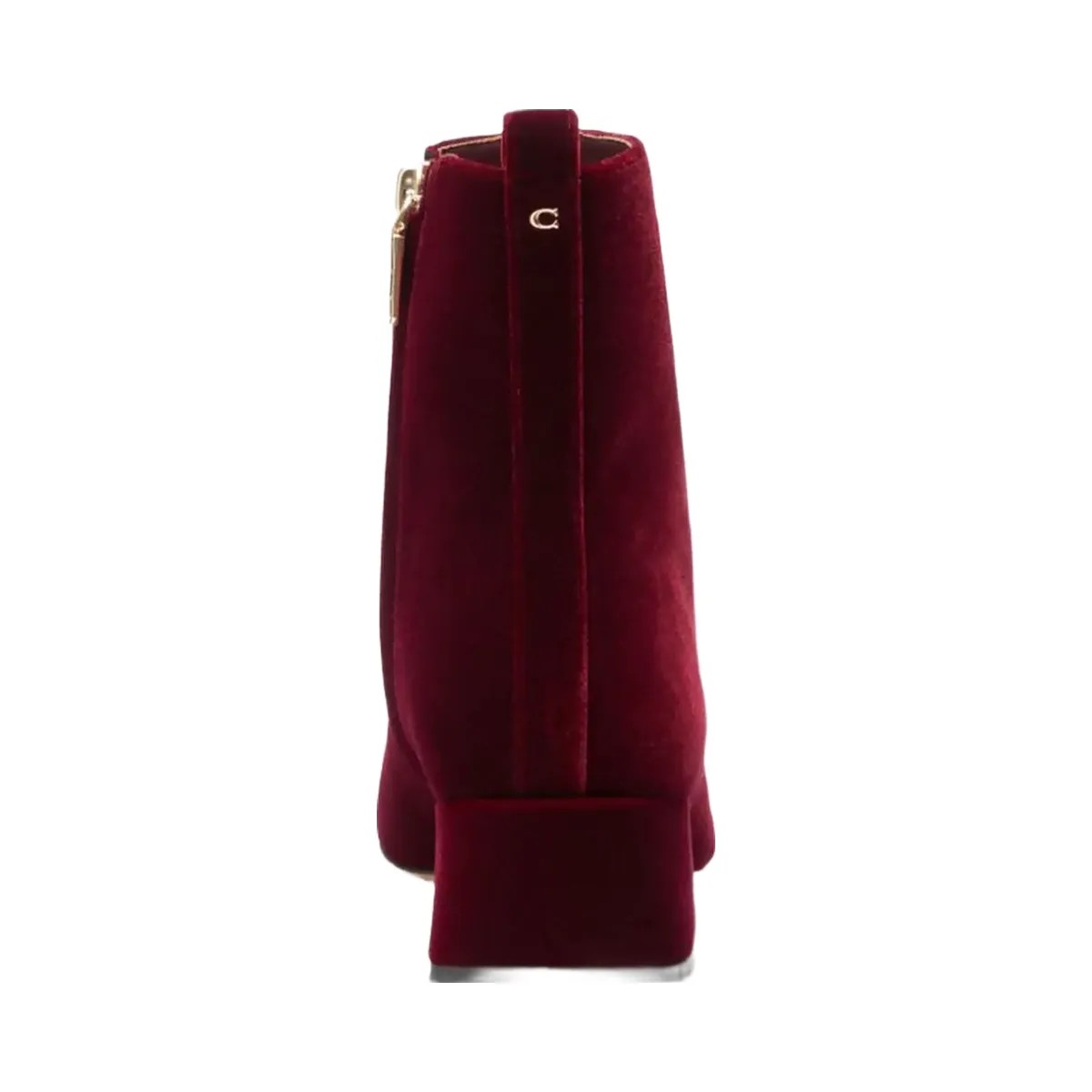 Coach Women's Block Heel Bootie Burgundy Merlot - HypeFly India View 4