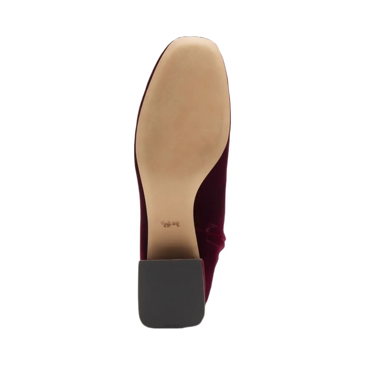 Coach Women's Block Heel Bootie Burgundy Merlot - HypeFly India View 5