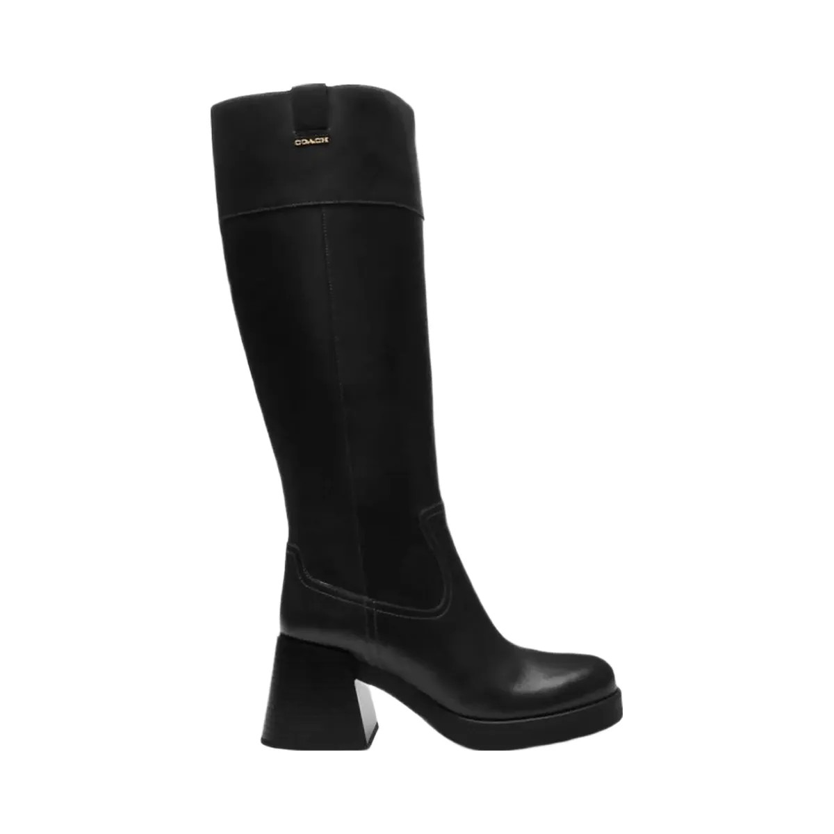 Coach Women's Block Heel Tall Boot Black - HypeFly India View 1