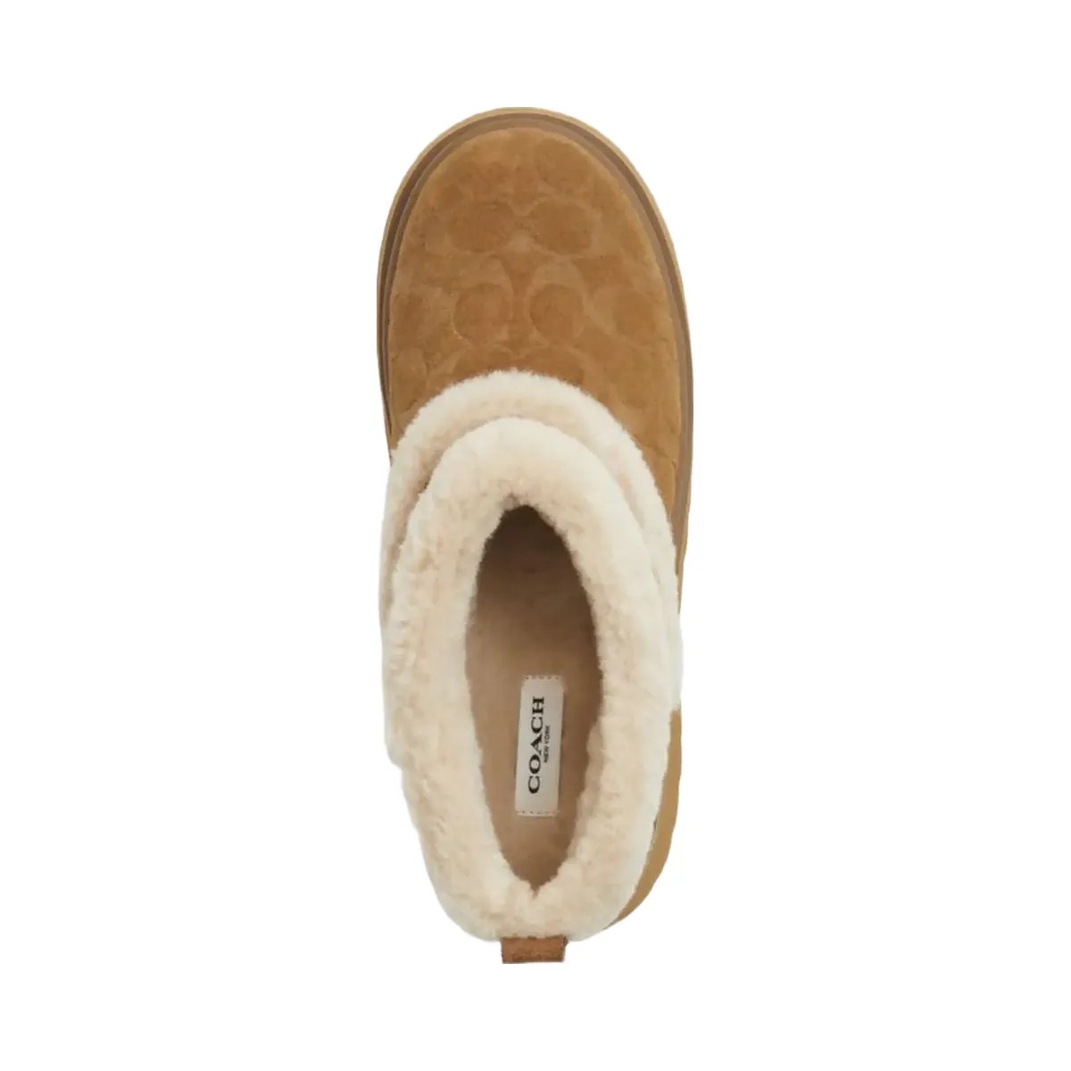 Coach Women's Christina Bootie In Signature Suede Tobacco - HypeFly India View 3