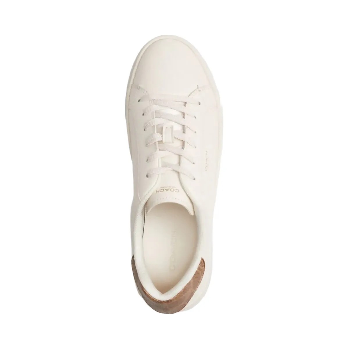 Coach Women's High Line Sneaker Chalk Brown Khaki - HypeFly India View 3