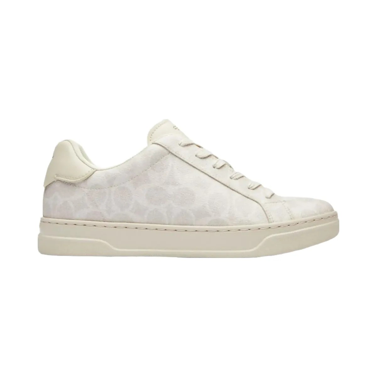 Coach Women's High Line Sneaker In Signature Canvas Off White - HypeFly India View 1