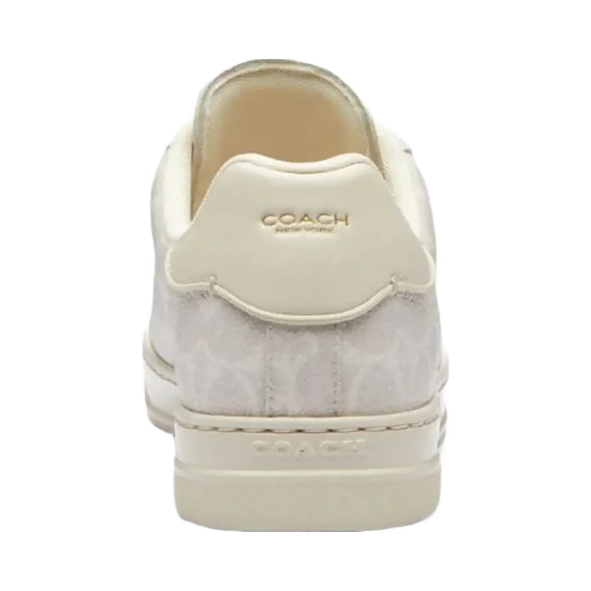 Coach Women's High Line Sneaker In Signature Canvas Off White - HypeFly India View 4