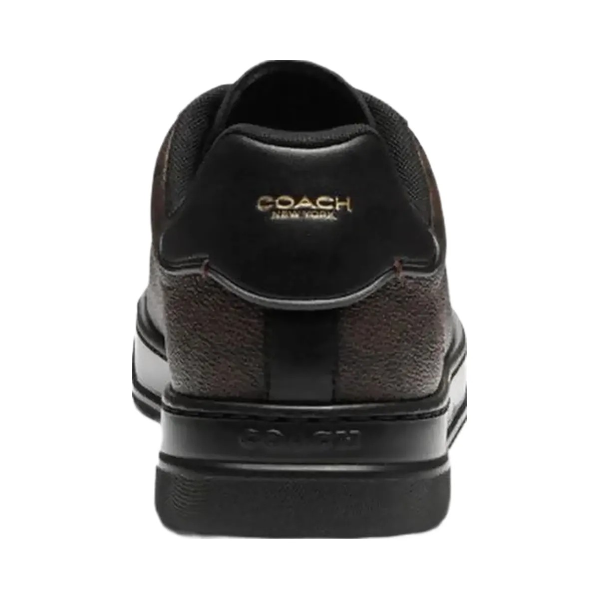 Coach Women's High Line Sneaker In Signature Canvas Walnut & Black - HypeFly India View 4