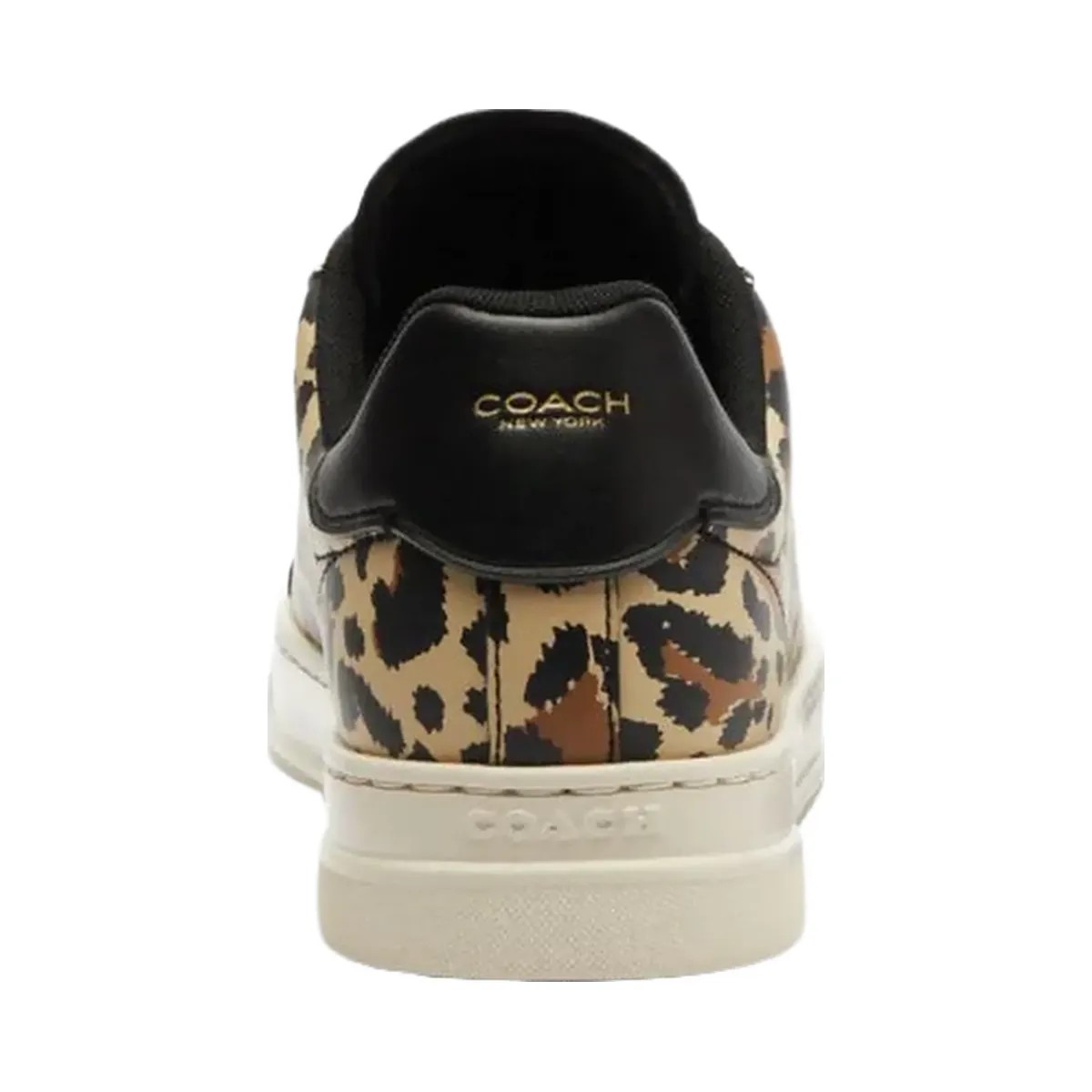 Coach Women's High Line Sneaker With Leopard Print Black Leopard - HypeFly India View 4