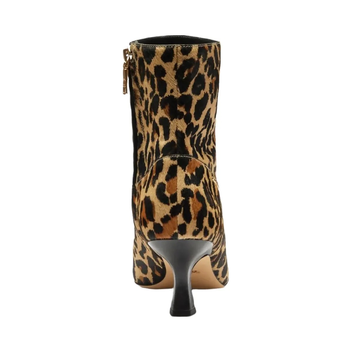 Coach Women's Kitten Heel Bootie With Leopard Print Tan & Black - HypeFly India View 4