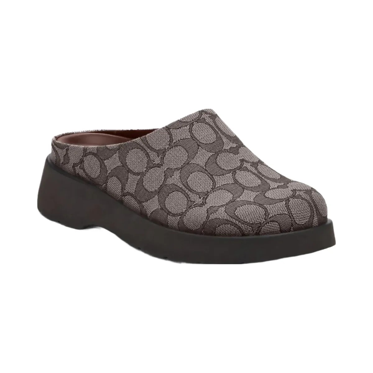 Coach Women's Link Mule In Signature Jacquard Oak Maple - HypeFly India View 2
