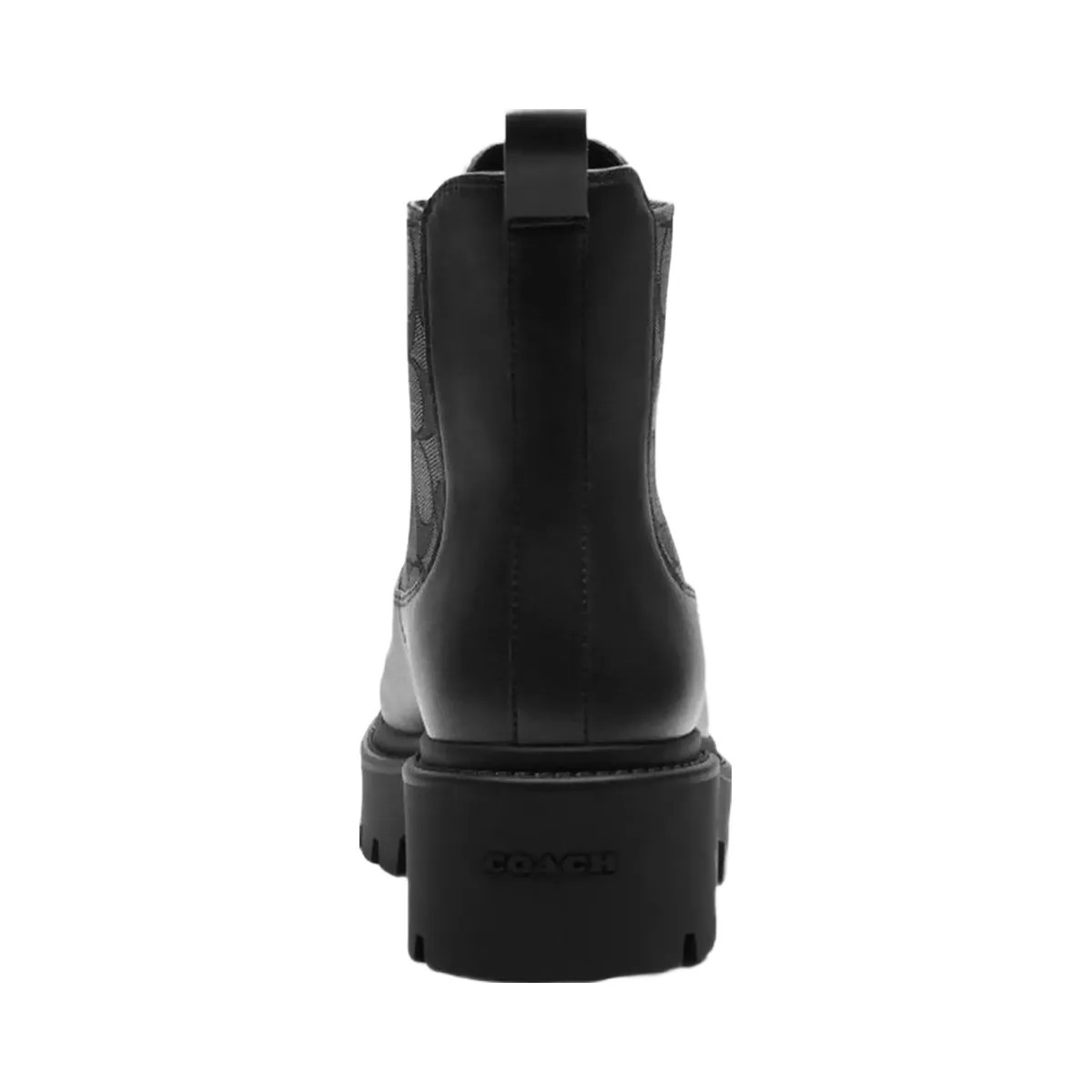 Coach Women's Lucy Chelsea Boot With Signature Polyester Black - HypeFly India View 4