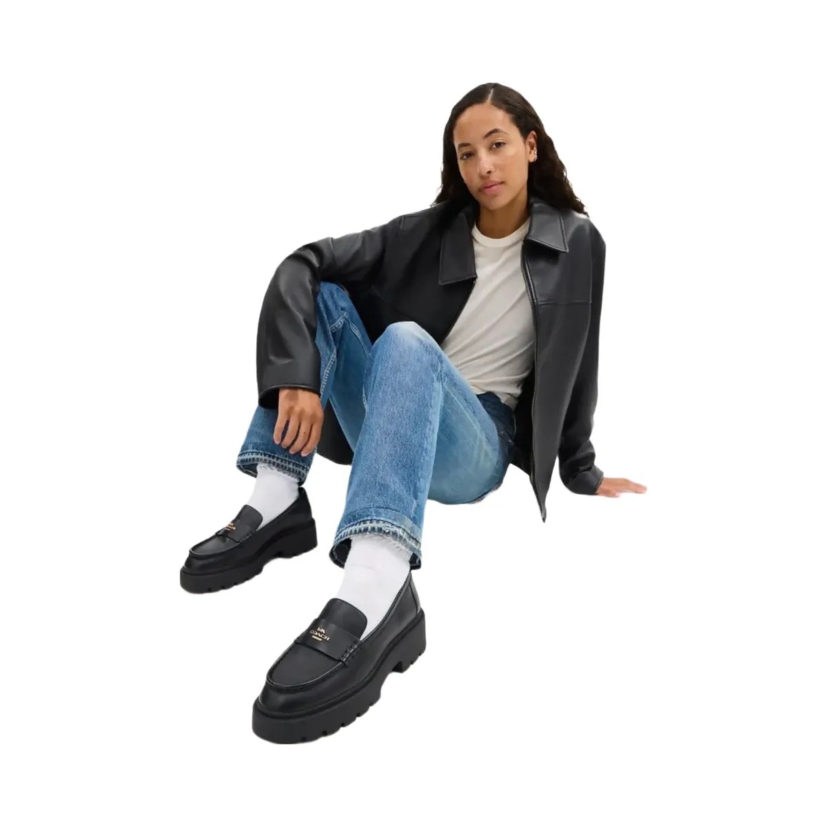 Coach Women's Lucy Loafer Black - HypeFly India View 6