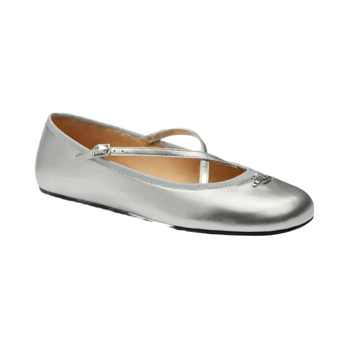 Coach Women's Phoebe Ballet Flat Silver - HypeFly India View 2