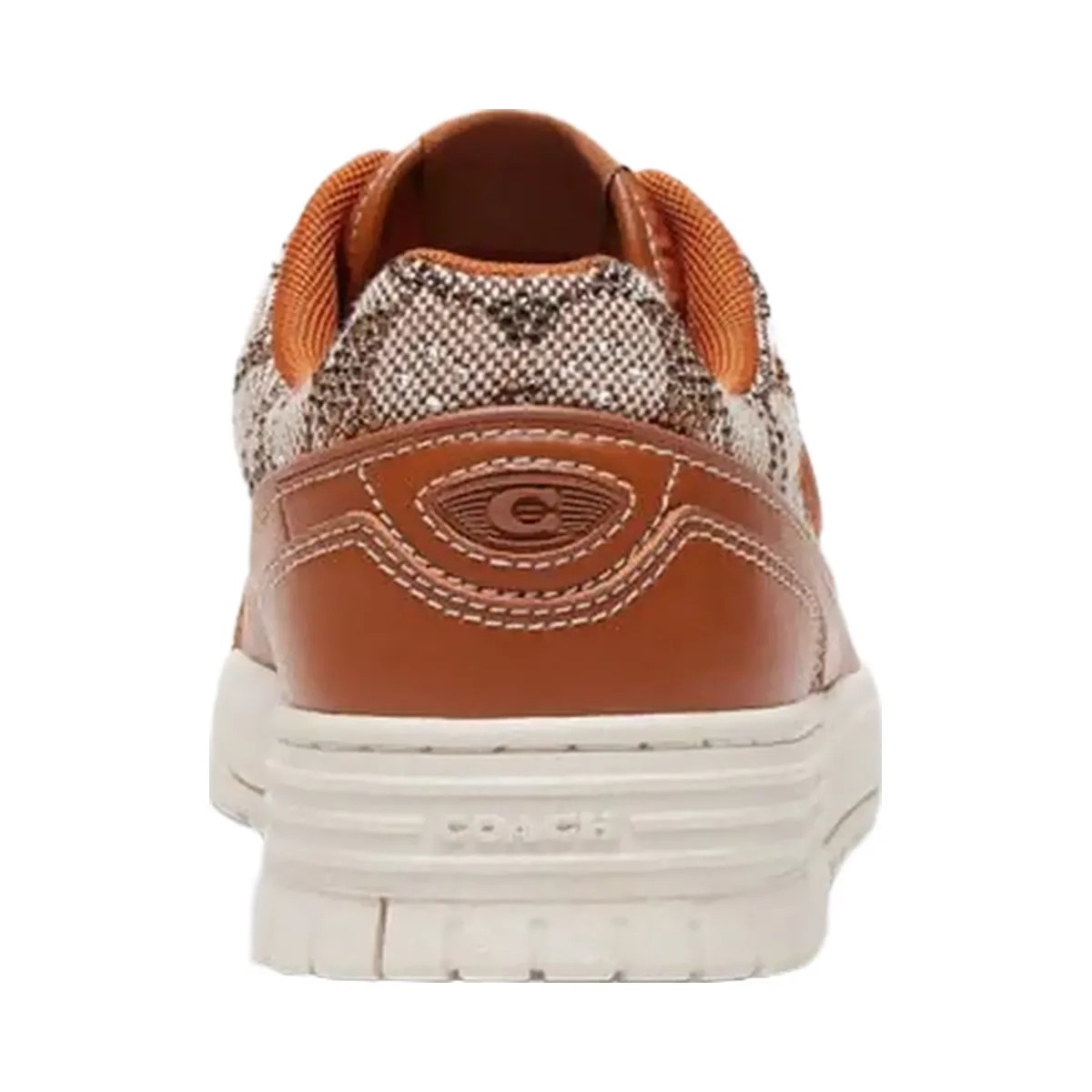 Coach Women's Soho Sneaker In Crystal Signature Jacquard Cocoa Burnished Amber - HypeFly India View 4