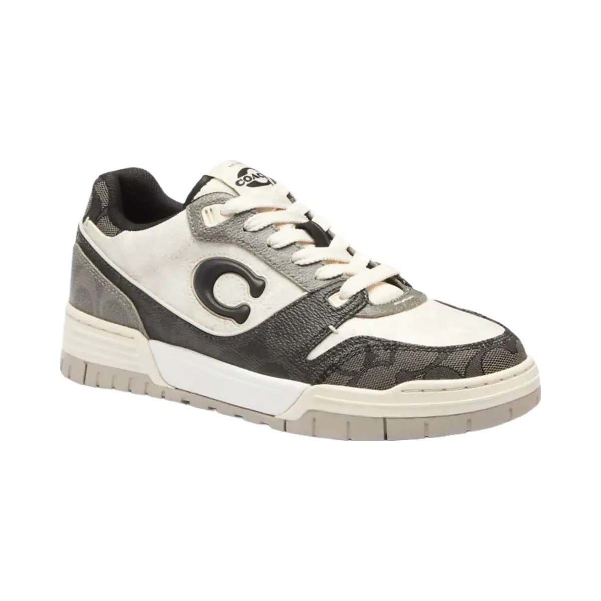 Coach Women's Soho Sneaker In Mixed Signature Black Chalk - HypeFly India View 2