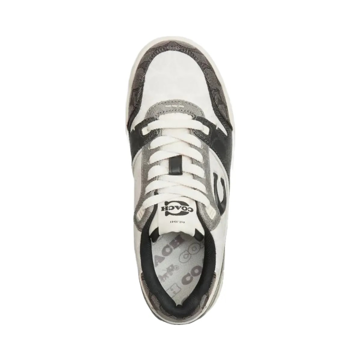 Coach Women's Soho Sneaker In Mixed Signature Black Chalk - HypeFly India View 3