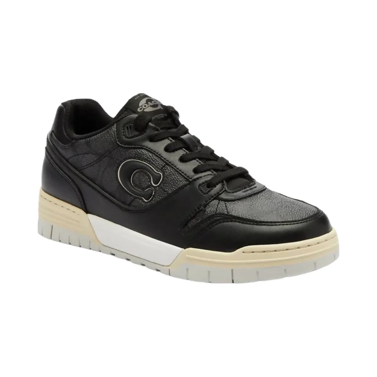 Coach Soho Sneaker In Signature Canvas Charcoal Black - HypeFly India View 2