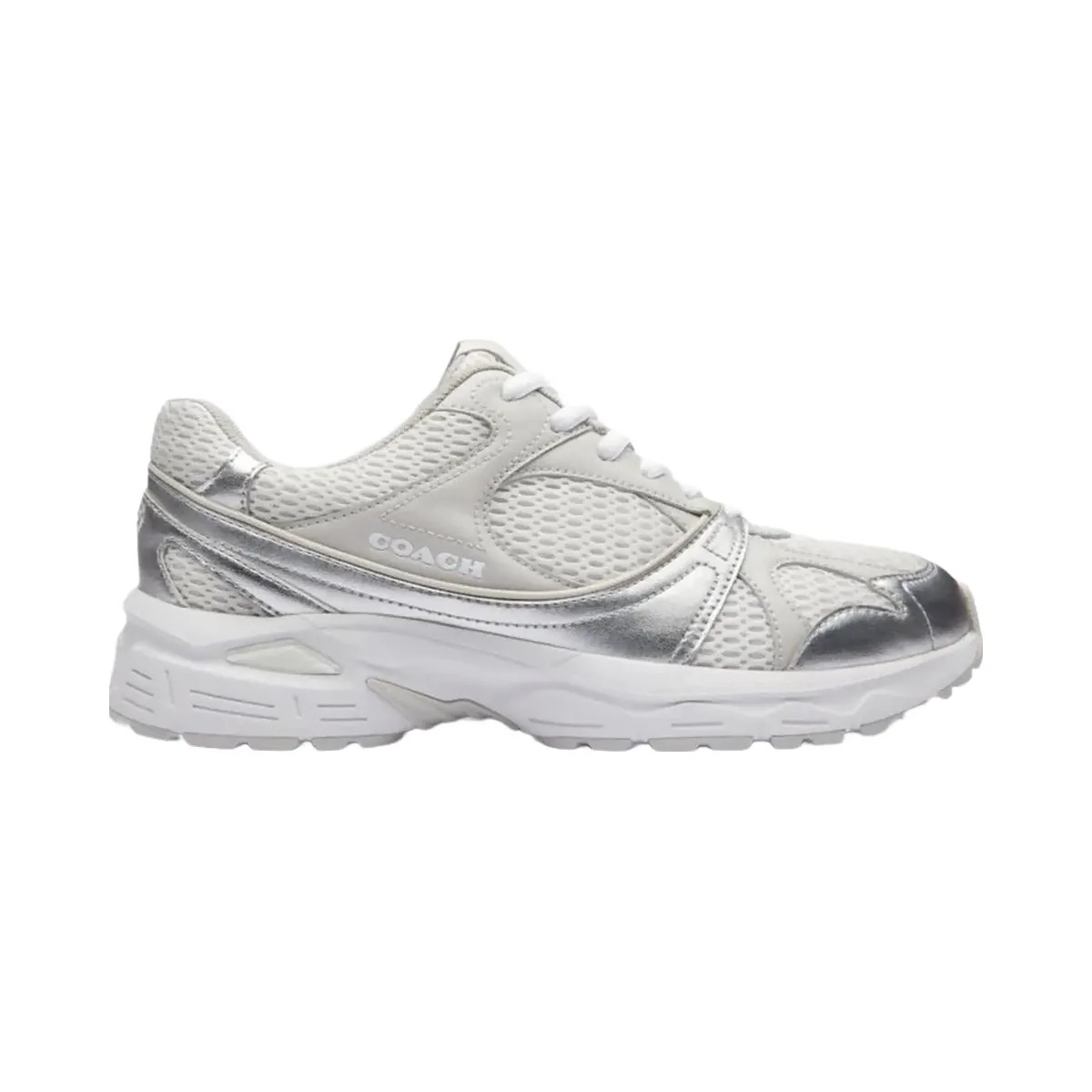 Coach Women's Sport Sneaker Light Grey Optic White - HypeFly India View 1
