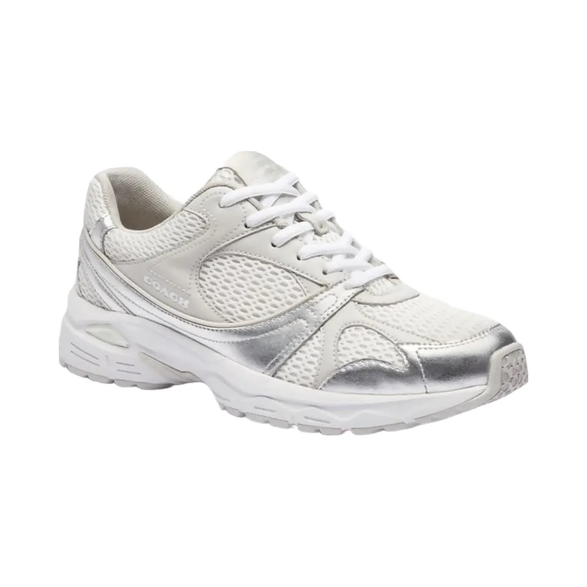 Coach Women's Sport Sneaker Light Grey Optic White - HypeFly India View 2