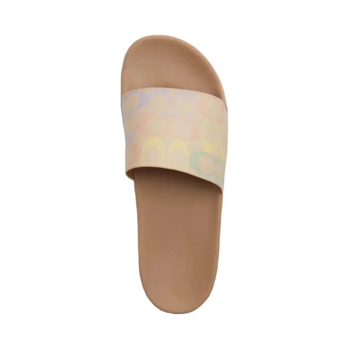 Coach Women's Udele Sport Slide In Signature Canvas Sand Multi - HypeFly India View 3