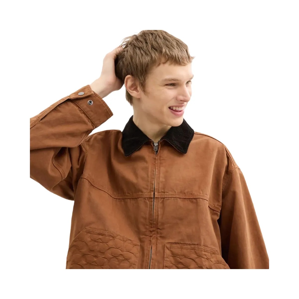 Coach Work Jacket Brown - HypeFly India View 4