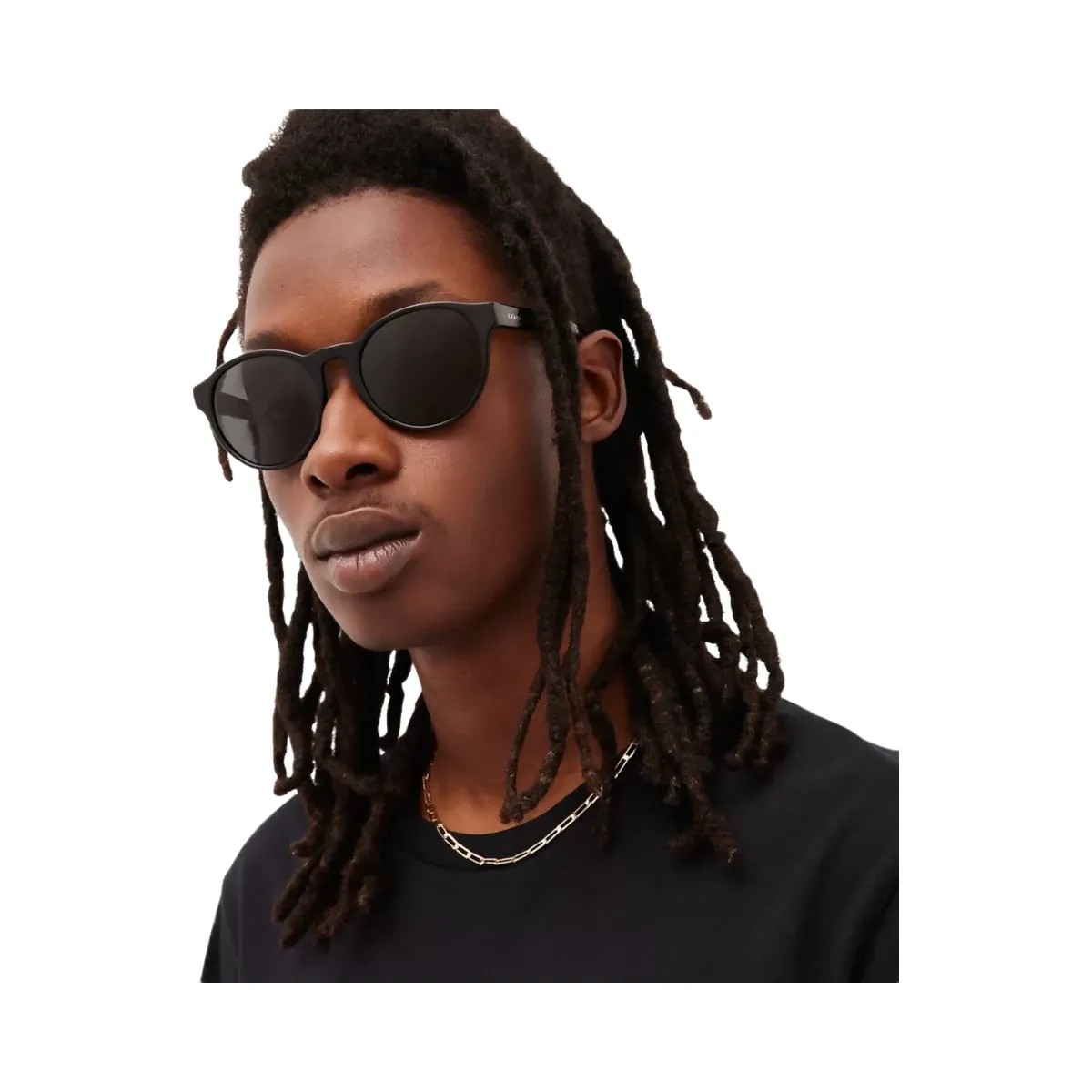 Coach Wythe Round Sunglasses in Black - HypeFly India View 2