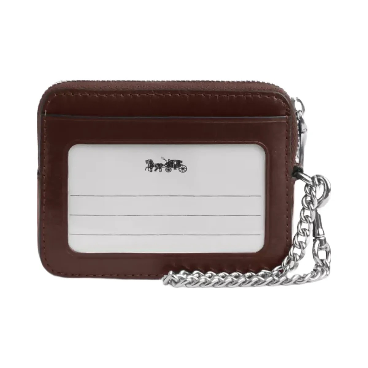 Coach Zip Card Case With Quilting in Silver Maple - HypeFly India View 2